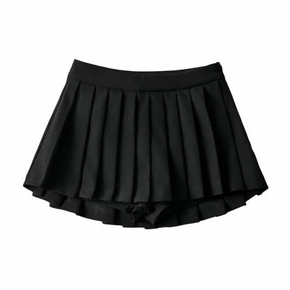 Sexy Pleated Skirts Women Korean High Waist Mini Skirts JK Preppy Summer Fashion White Black Gyaru Tennis Extreme Skirt