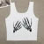 Europe and the United States street new skull series printed short sleeve women Y2K women’s T-shirt vest strap inside