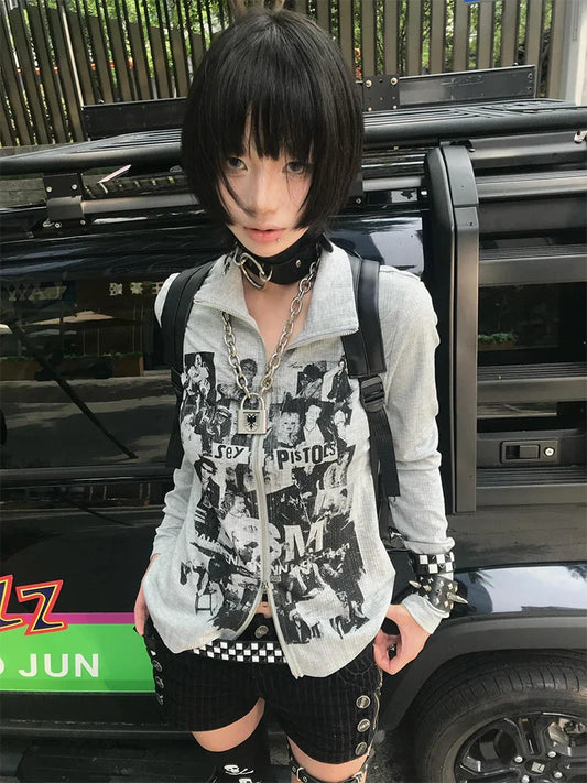 Knit Punk Style Jacket