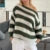 Striped Loose Fit Knitted Pullovers Women Autumn Spring Fashion Long Sleeve Knitwear Vintage Grunge Y2K Sweater Preppy Clothes