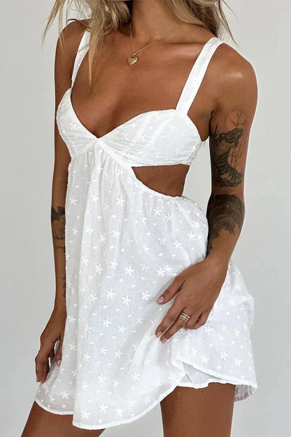 Sleeveless Backless A-Line Mini Dress