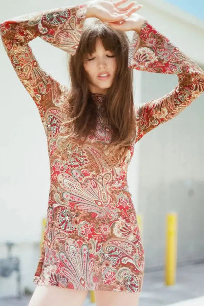 Mesh Mini Dress