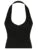 Backless Split Slim Halter Tops For Women Sleeveless V Neck Sexy Rave Vest Solid Basic Casual Summer Tank Tees