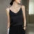 Sexy Strap Crop Top Fashion Silky Camisole Women’s Inner With White Bottoming Satin Top Summer V-neck Thin Section Y2K Camisole