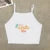Europe and the United States street new print season art text short sleeve women Y2K women’s T-shirt vest halter