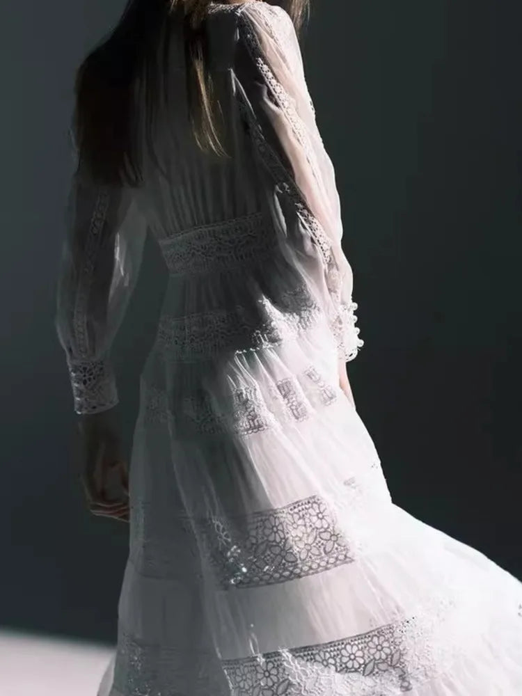 Elegant long dress european style