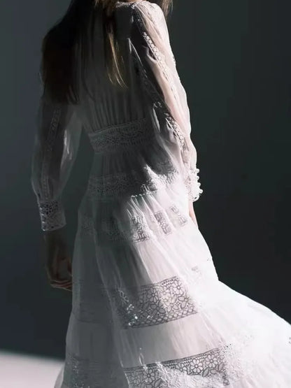 Elegant long dress european style