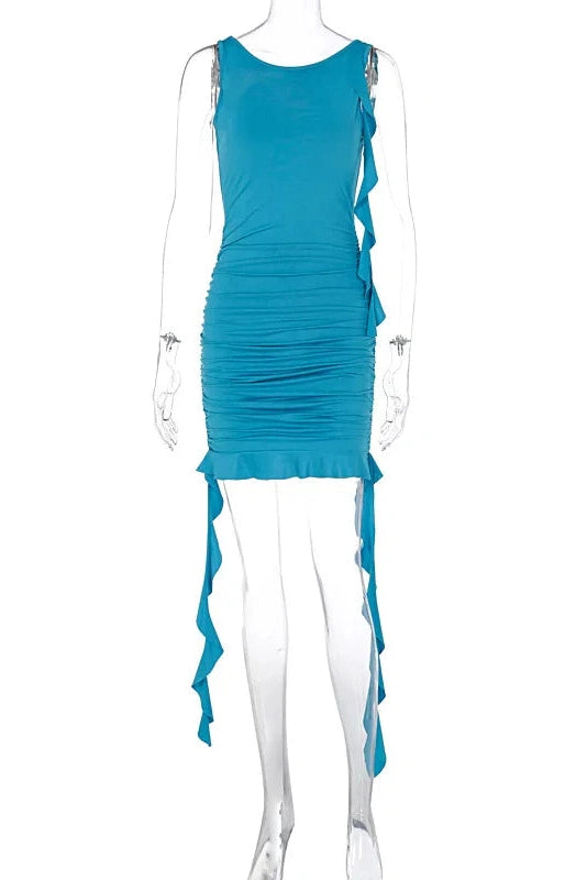 Elegant Backless Bodycon Mini Dress
