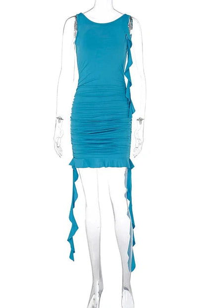 Elegant Backless Bodycon Mini Dress