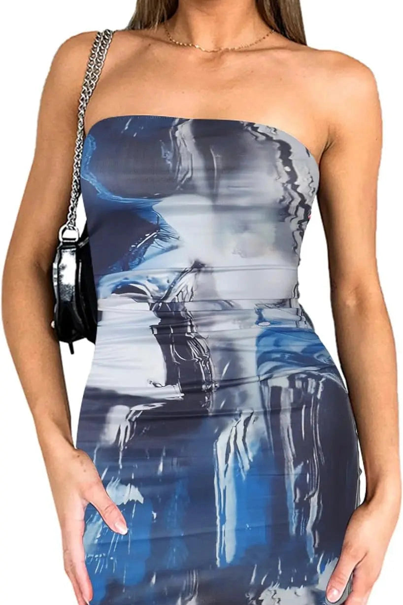 Slim Backless Bodycon Mini Dress