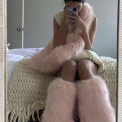 Large Capacity Crossbody Bag Faux Mongolia Sheep Fur Bags for Women Trend  Y2k Girl Harajuku Fluffy Furry Satchel Female