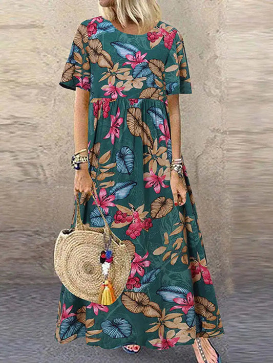 Anais - Vestido Maxi - Boho - Material - Ideal para Verano