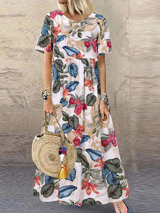 Anais - Vestido Maxi - Boho - Material - Ideal para Verano
