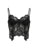 Black See Through Sexy Asymmetrical Goth Lace Camisole Women Rave Baddie Outfits Crop Top