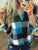 Women Spring Autumn Style Blouses Shirts Lady Casual Long Sleeve V-Neck Plaid Printed Blusas Tops DF5006