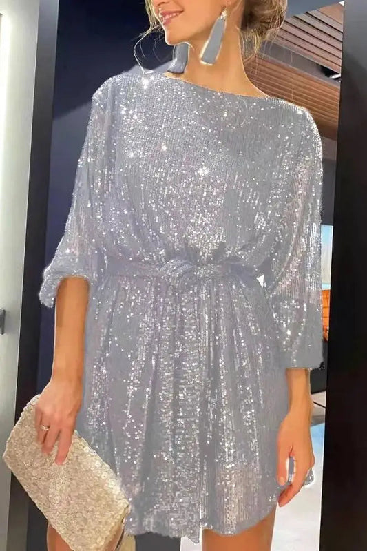 Sequin Vintage Mini Dress
