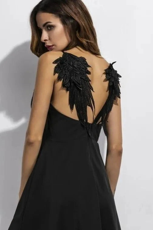 Spaghetti Strap Lace Mini Dress
