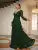 Wrap Belted Maxi Glitter Dress