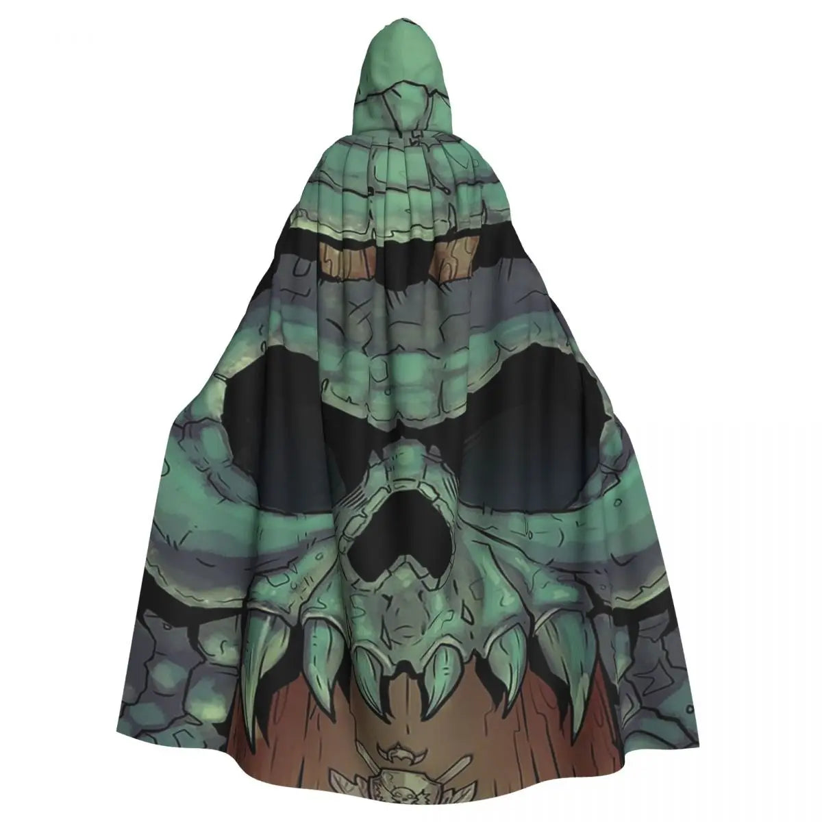 Skeleton Long Hooded Cloak