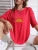 Creative Sun Printing T-shirt Women Hip Hop Summer Tops Crewneck All-Match Short Sleeve Cotton Comfortable Female Clothing