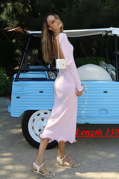 Elegant Long Sleeve Bodycon Mini Dress