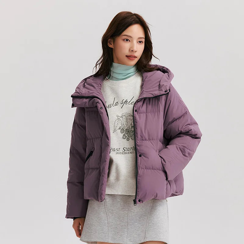 Down Jacket Women Loose Hooded  New Winter Waterproof and Windproof Outerwear