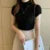 Womens Tops And Blouses Summer Short Sleeve Blouse Women Blusas Mujer De Moda  Turtleneck Knitted Blouse Shirt Tops