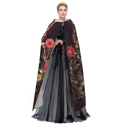 Skeleton Long Hooded Cloak