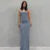 Y2K summer casual style Japanese and Korean casual women’s suspender style collarless dress dress