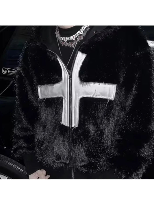 Retro Neutral Zipper Coat