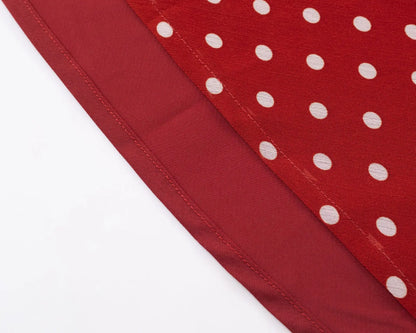 Elegant Red Chiffon Polka Dot Beach Dress for Women Summer Sexy Spaghetti Strap Holidays Dress Fashion Backless Party Outfits