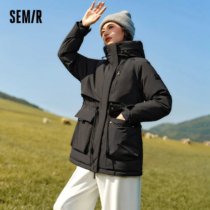 Down Jacket Women China Series Mid-Length Down Jacket  New Winter Goose Down Winter Clothing