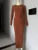 Fall Winter New Knitted Long Dress Female Casual Slinky High Waist Rib Sweater Bodycon Dresses Lady Holiday Party Outfits