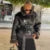 Vintage Patchwork Leather Sheepskin Coat Women Fashion Lapel Lace Up Long Sleeve Thick Warm Jacket Winter New Thick Streetwear