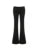 Gray Slim Low Waist Casual Sweatpants For Women Black Solid Simple Basic Flared Pants Sports Jogging Trousers