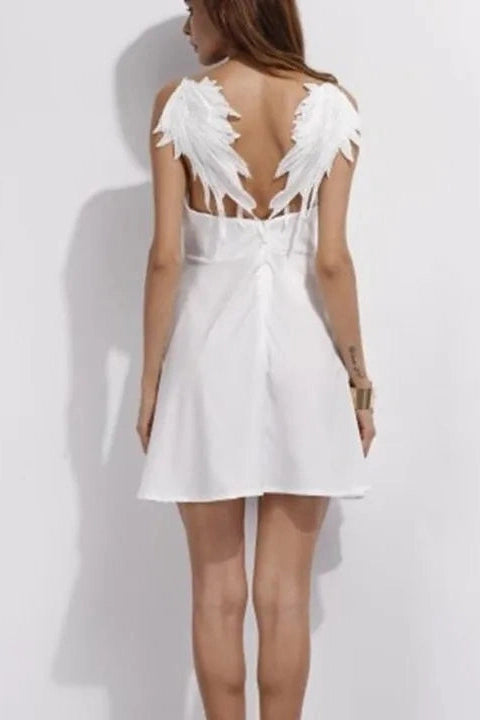 Spaghetti Strap Lace Mini Dress