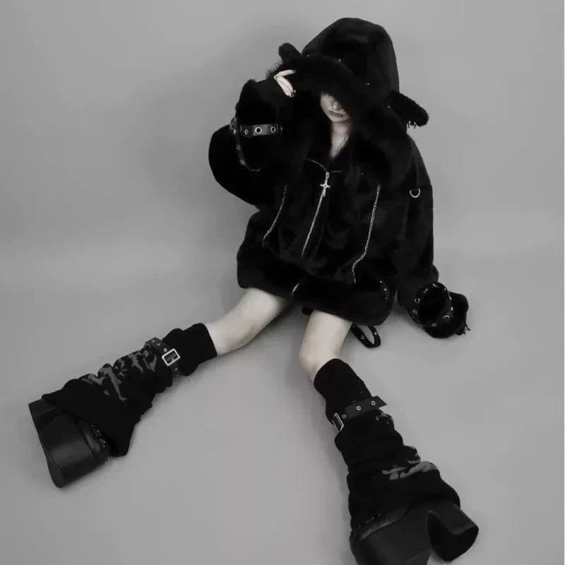 Street Style Hooded Coat