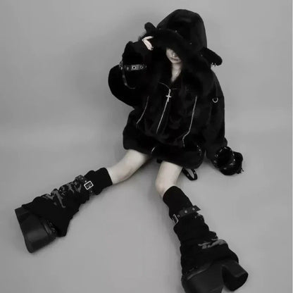 Street Style Hooded Coat