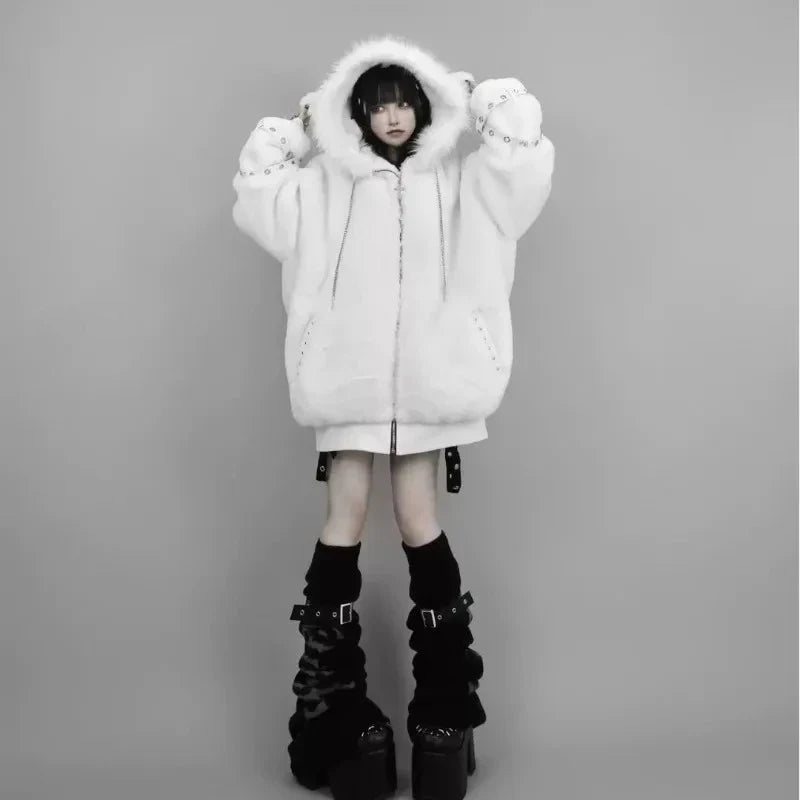 Street Style Hooded Coat