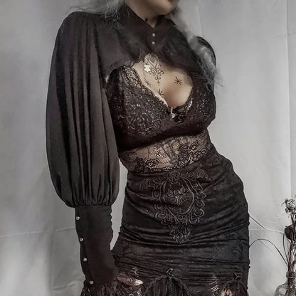 Victorian Inspired Mesh Top