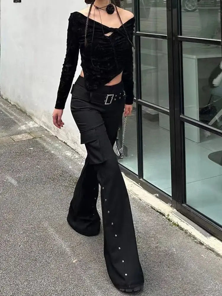 Gothic Belted Slim Pants