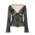 Elegant Lace V-neck Top Vintage Aesthetic Classic Style Long Sleeve Lace-up T-shirt Grunge Chic Sexy Tee Streetwear