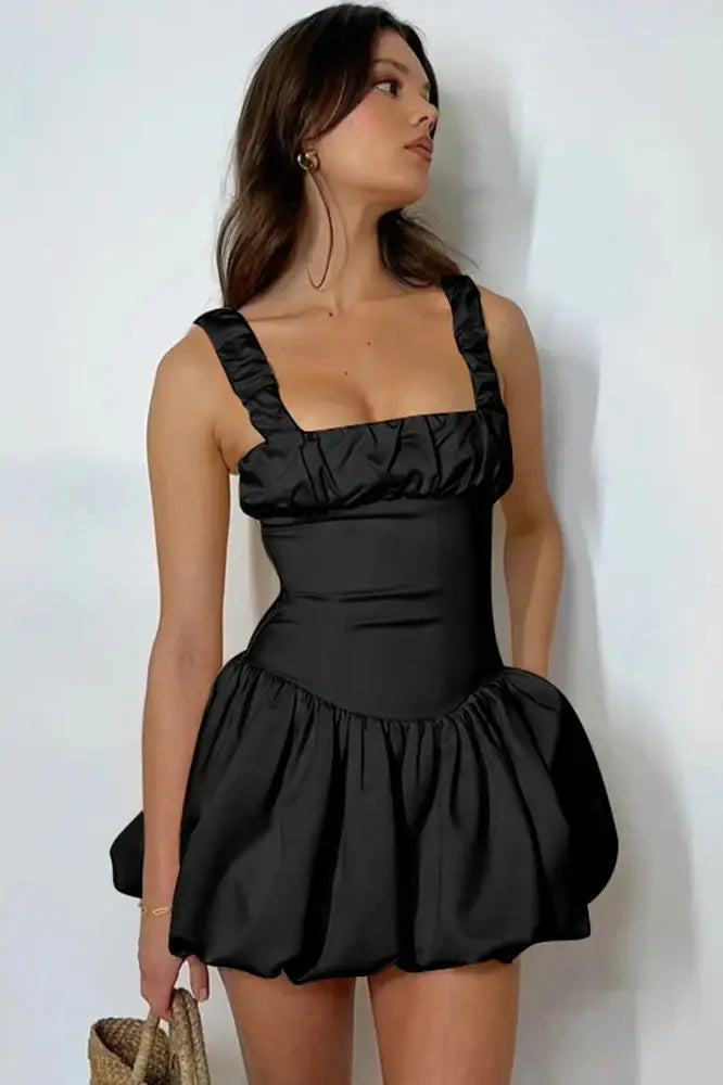 Princess Mini Dress with Suspender