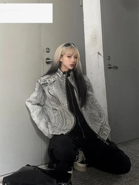 Vintage Patchwork Denim Jacket