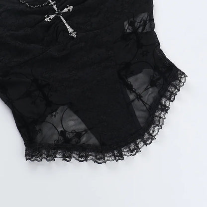 Chain Detachable Lace Corset