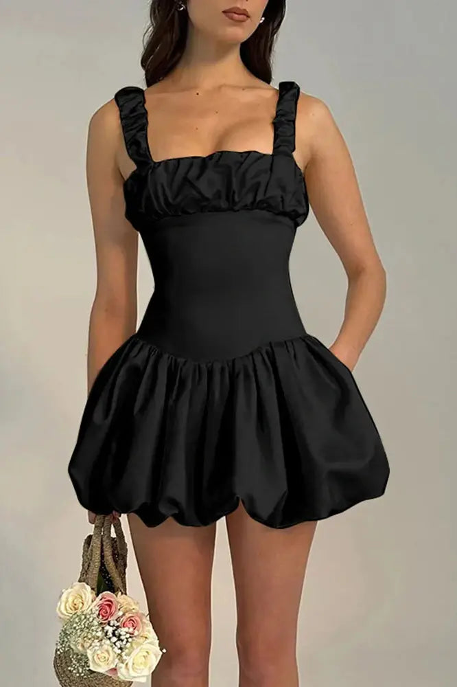 Princess Mini Dress with Suspender