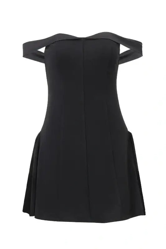 V-Neck Backless Mini Dress
