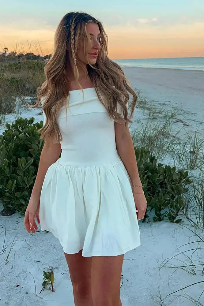 Off Shoulder Mini Dress
