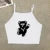 Short-sleeved T-shirt pure cotton women  summer new spice girls high waist slim short crop clothing tide sweet and spicy