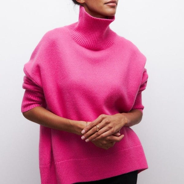 Norah - Suéter de cuello alto - Clásico - para mujer - Ideal para otoño